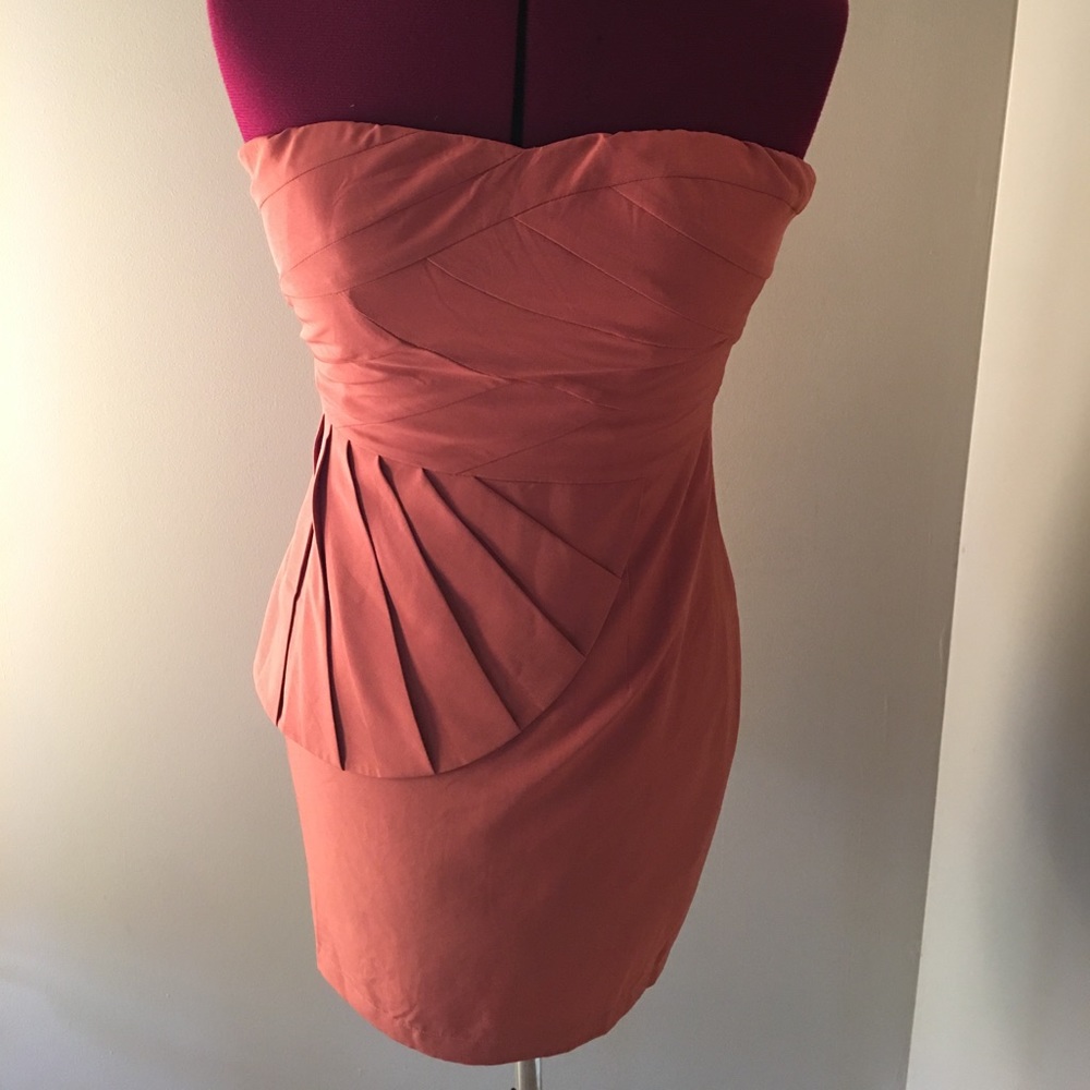 Strapless cocktail dress